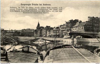 Gesprengte Brücke bei Andenne