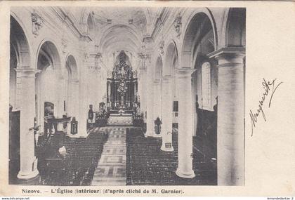 Ninove - L'Eglise (Intérieur)  1909
