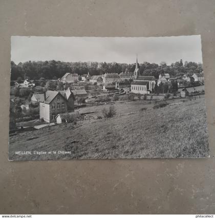 Weillen (Onhaye) L' Eglise et Le Chateau 1969