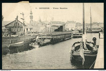CPA - Carte Postale - Belgique - Ostende - Vieux Bassins (CP23387OK)