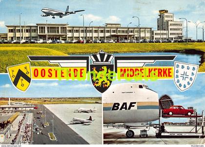 CPSM OOSTENDE OSTENDE MIDDELKERKE LUCHTHAVEN AEROPORTBAF AVIATION AVION