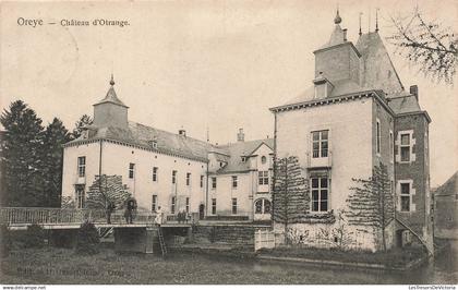 [-5%] BELGIQUE - Oreye - Château dOtrange - vue en façade - animé -- Carte Postale Ancienne