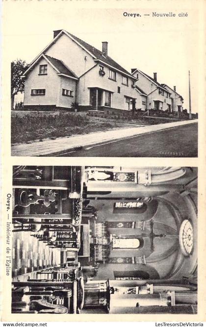 [-50%] BELGIQUE - OREYE - Nouvelle Cité - Intérieur de léglise - Carte Postale Ancienne