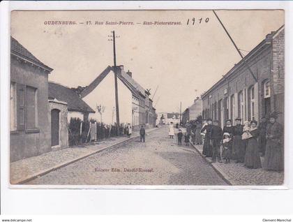 BELGIQUE:  FLANDRE OCCIDENTALE: OUDENBURG: rue saint-pierre - état