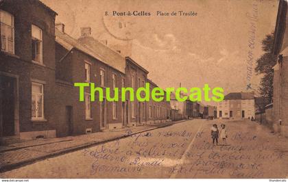CPA PONT A CELLES PLACE DE TRAULEE