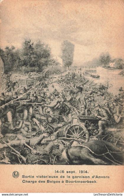 BELGIQUE - Boortmeerbeek - Charge des Belges - Sortie victorieuse de la garnison d Anvers - Bob - Carte Postale Ancienne
