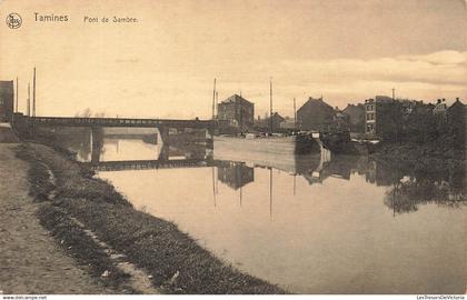 [-5%] BELGIQUE - Sambreville - Tamines - Pont de Sambre - Carte postale ancienne