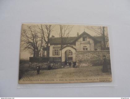 SCHAARBEEK SCHAERBEEK Café du Vieux Schaerbeek Rue de la Consolation Animée  Bruxelles Carte Postale Précurseur Postcard