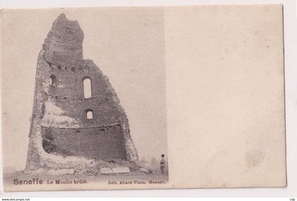 cpa SENEFFE   moulin brulé