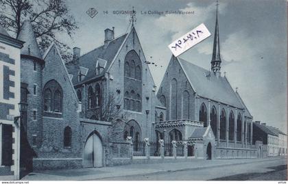 Soignies : Le collège Saint-Vincent   (  SBP card )  1908