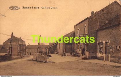 CPA SOMME LEUZE CAFE DU CENTRE