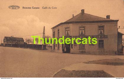 CPA SOMME LEUZE CAFE DU COIN