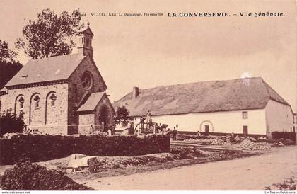 [-5%] BELGIQUE - Tenneville - La Converserie - Vue générale - Eglise - Campagne - Edit L Duparque - Carte Postale Ancien