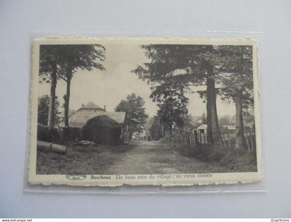 BERCHEUX Un Beau Coin du Village Un Vieux Chemin Petite Animation Carte Postale AK PK CP