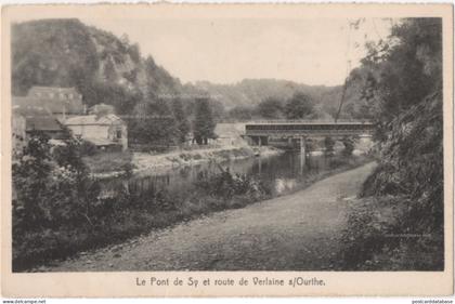 Le pont de Sy et route de Verlaine s/Ourthe
