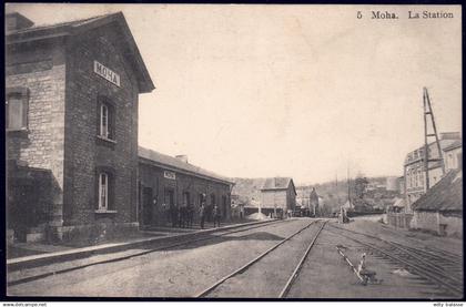 +++ CPA - MOHA - La Station - Gare //