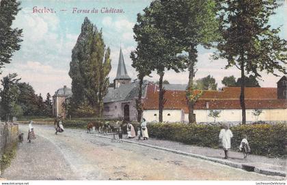 Belgique - Berloz - Ferme du château - Edit. F. Teheux Hovent - Colorisé - Animé- Carte Postale Ancienne