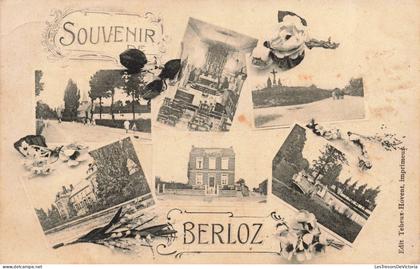 Belgique - Berloz - Souvenir de Berloz - Multivue - Edit. Colin -  Teheux Hovent  - Carte Postale Ancienne
