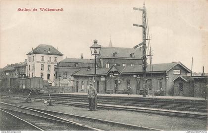 [-5%] BELGIQUE - Welkenraedt - Station de Welkenraedt - Restaurant du chemin de fer - Carte Postale Ancienne