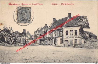 Wervicq - Ruines - Grand'Place Au Duc de Brabant - Ruins - High-Market - Wervik