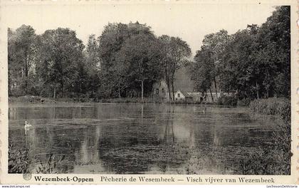 [-15%] BELGIQUE - Wezembeek Oppem - Pêcherie de Wesembeek - Albert - E Wynants - oblit 1945 - étang - Carte postale anci