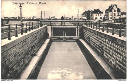 CPA  Carte Postale  Belgique Zeebrugge L'écluse mobile 1909  VM68748