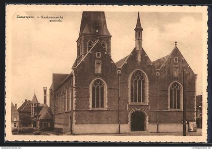 AK Zomergem, Kerkvoorzicht, portiek