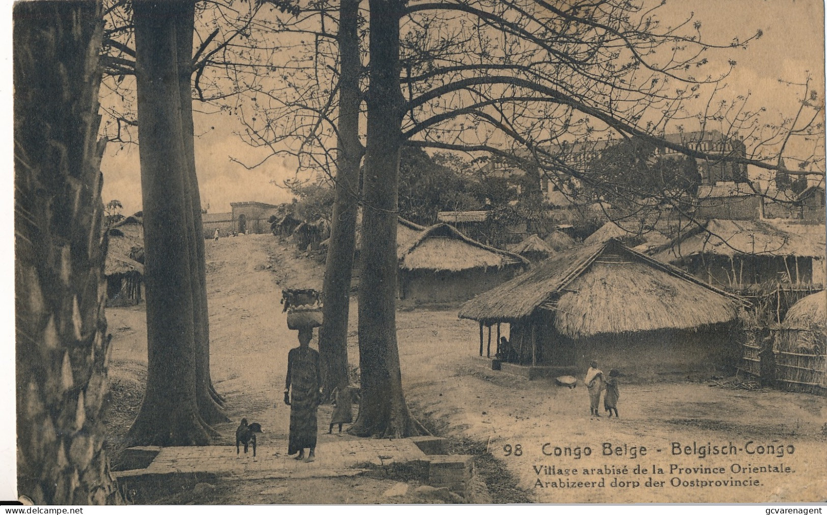 BELGISCH CONGO  ARABIZEERD DORP DER OOSTPROVINCIE