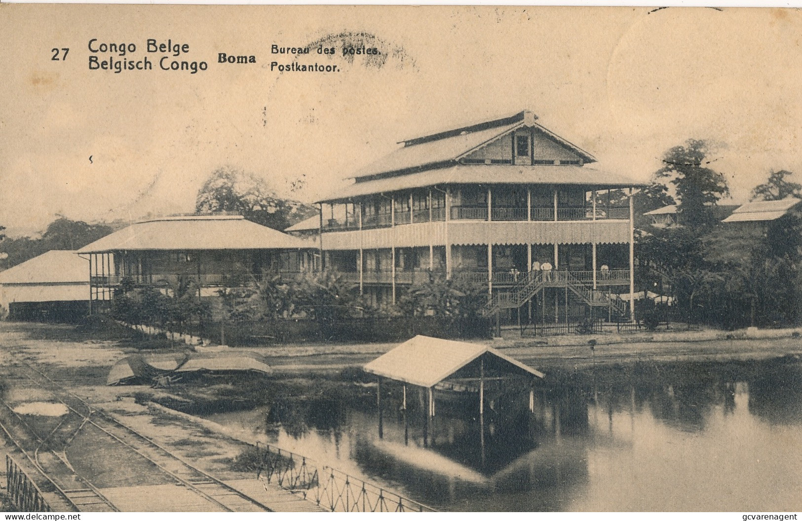 BELGISCH CONGO     BOMA POSTKANTOOR