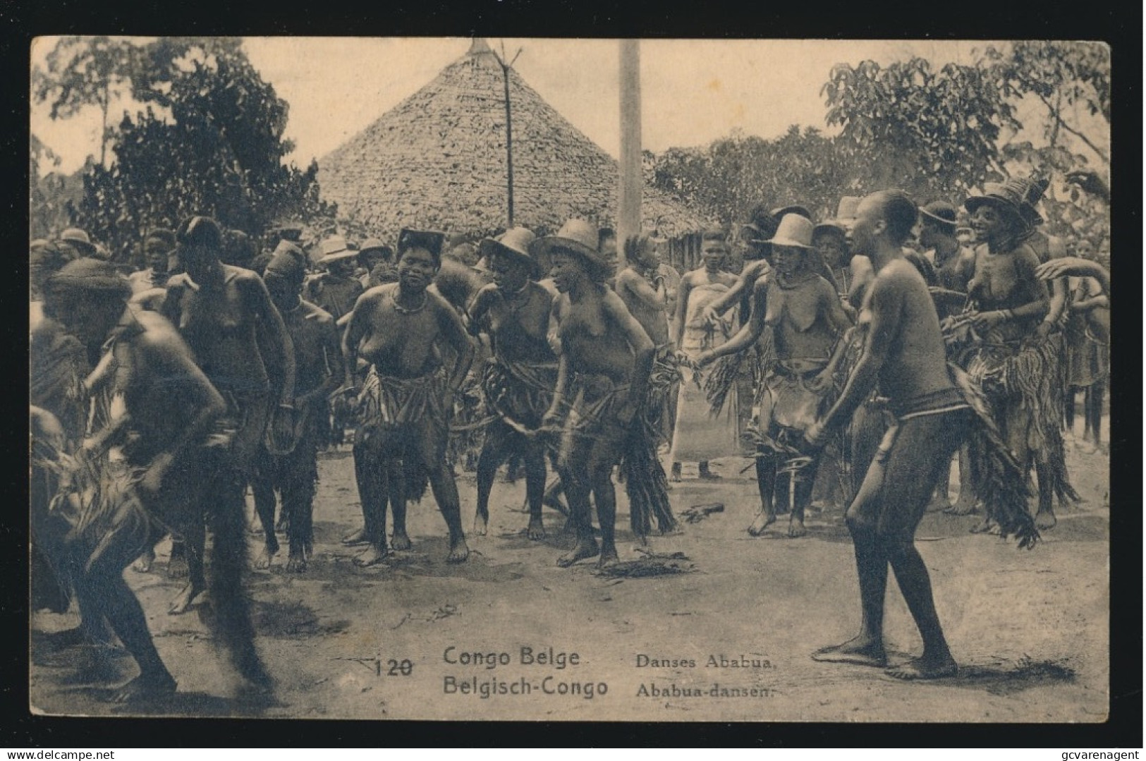 BELGISCH CONGO.   DANSES ABABUA