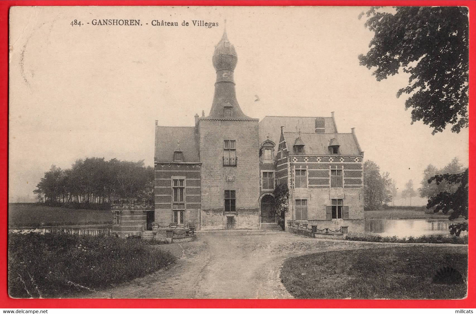 BELGIUM  BRUSSELS  GANSHOREN   CHATEAU DE VILLEGAS   pu 1921
