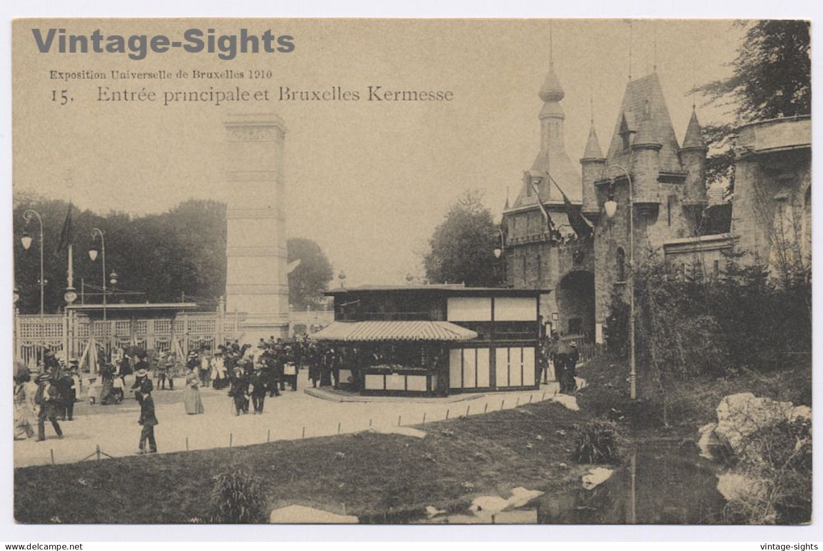 Belgium: Entrée Principale Et Bruxelles Kermesse (Vintage PC ~1900s)