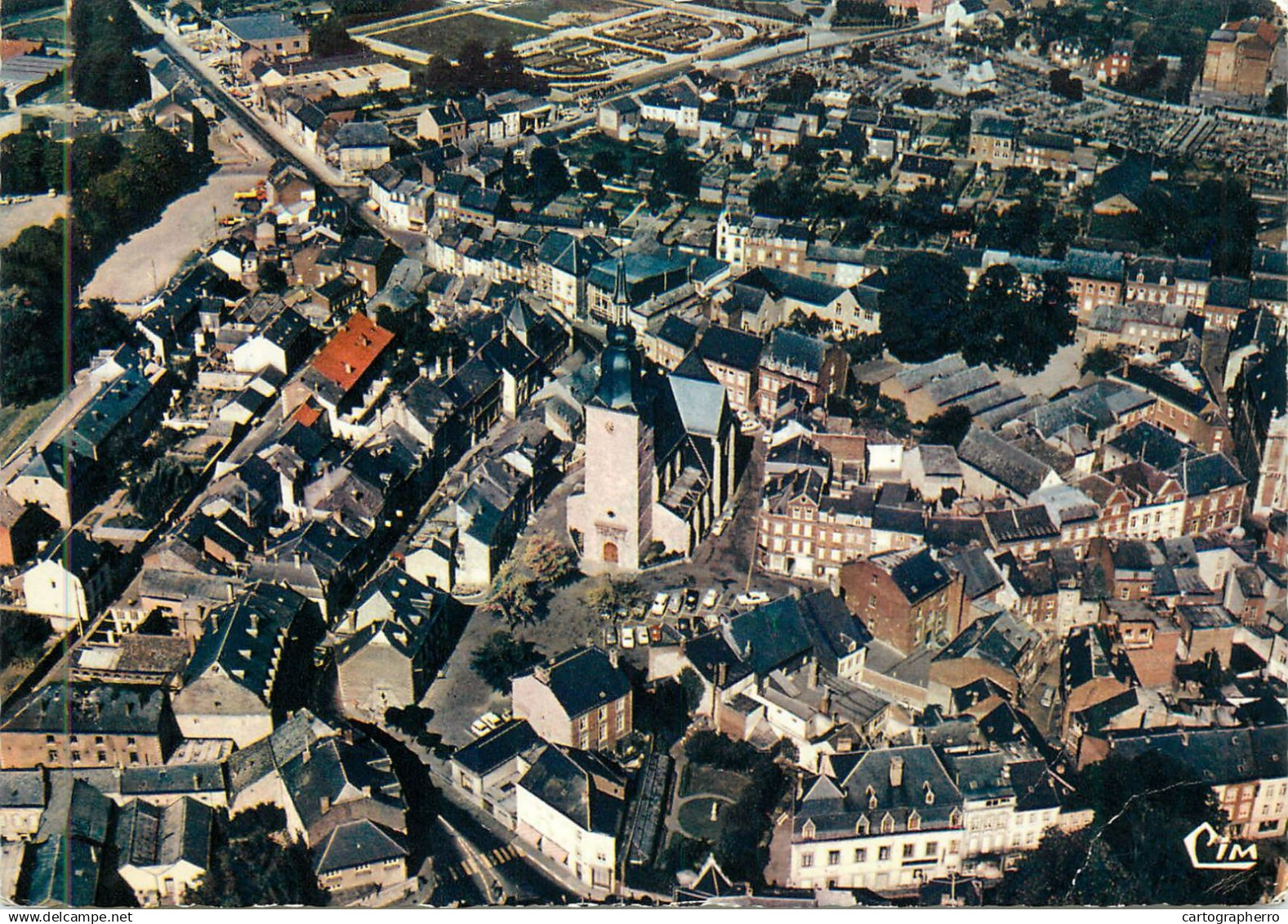 Belgium Marche en Famenne vue aerienne