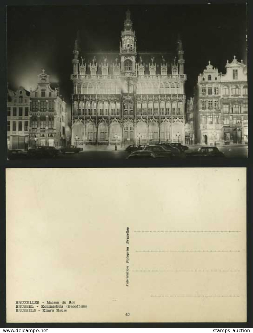 Belgium Old Postcard BRUSSELS King's House Street, Cars