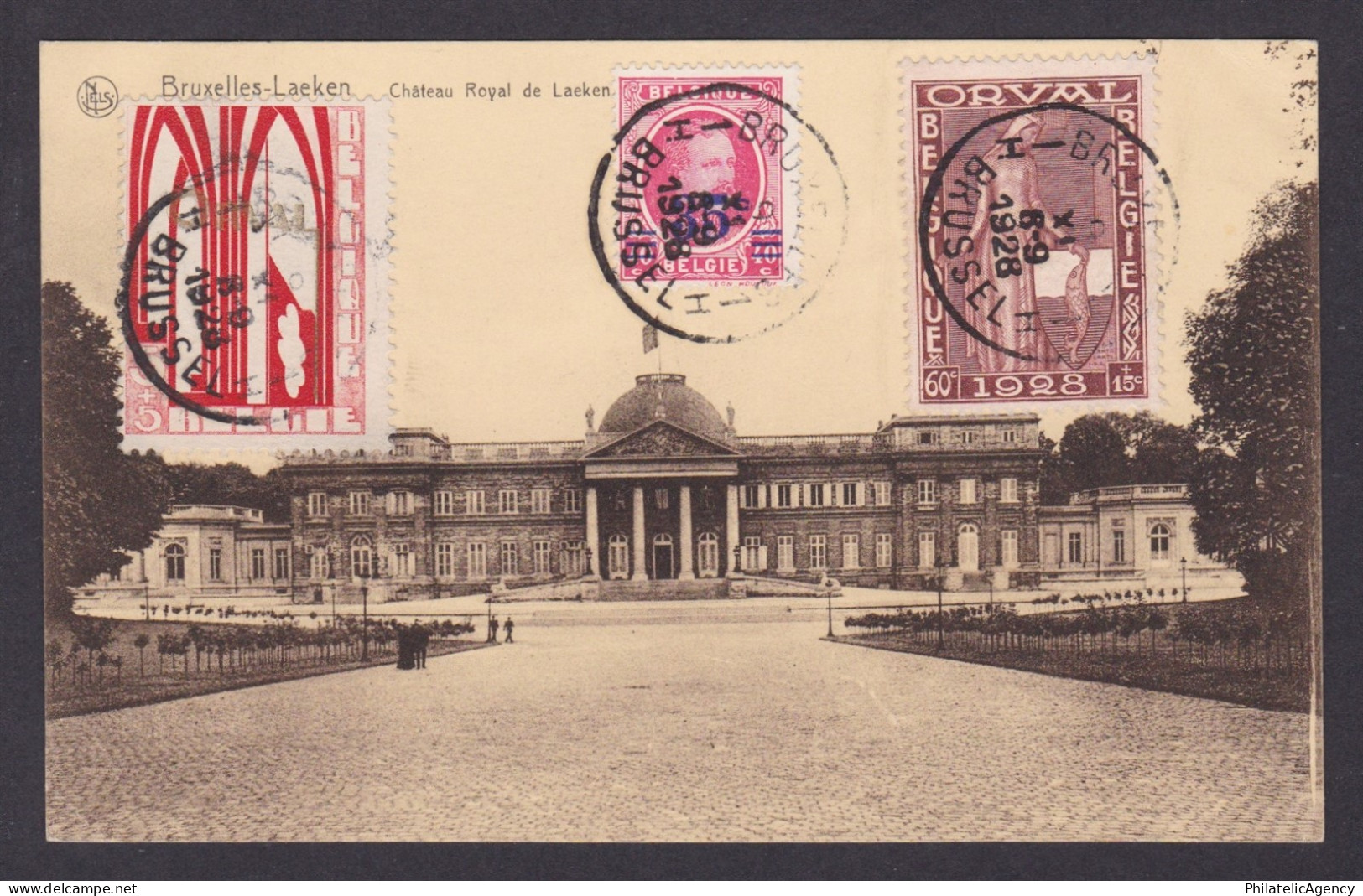 BELGIUM, Postcard, Brussels, Bruxelles-Laeken Château Royal de Laeken