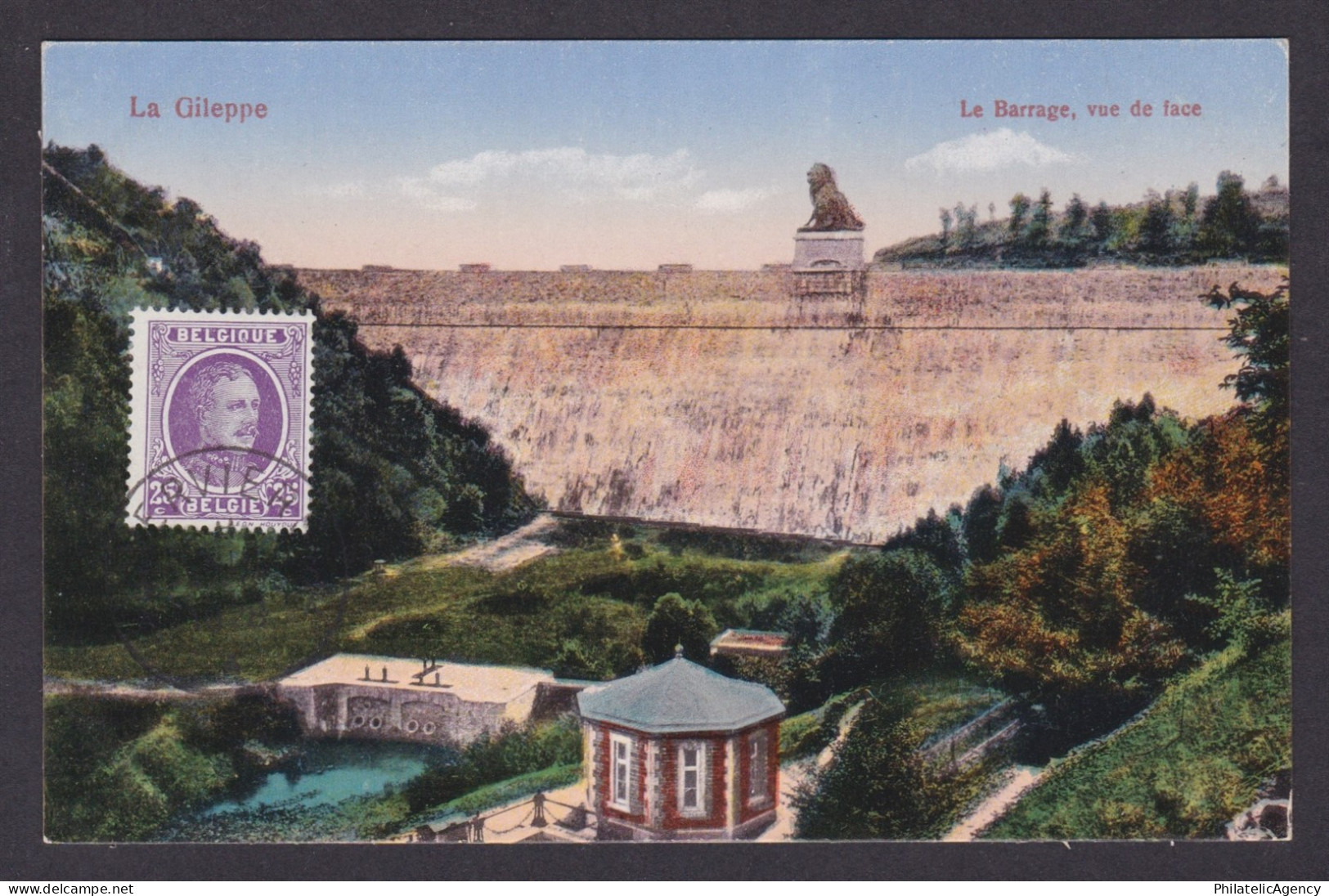 BELGIUM, Postcard, La Gileppe, Le Barrage, vue de face