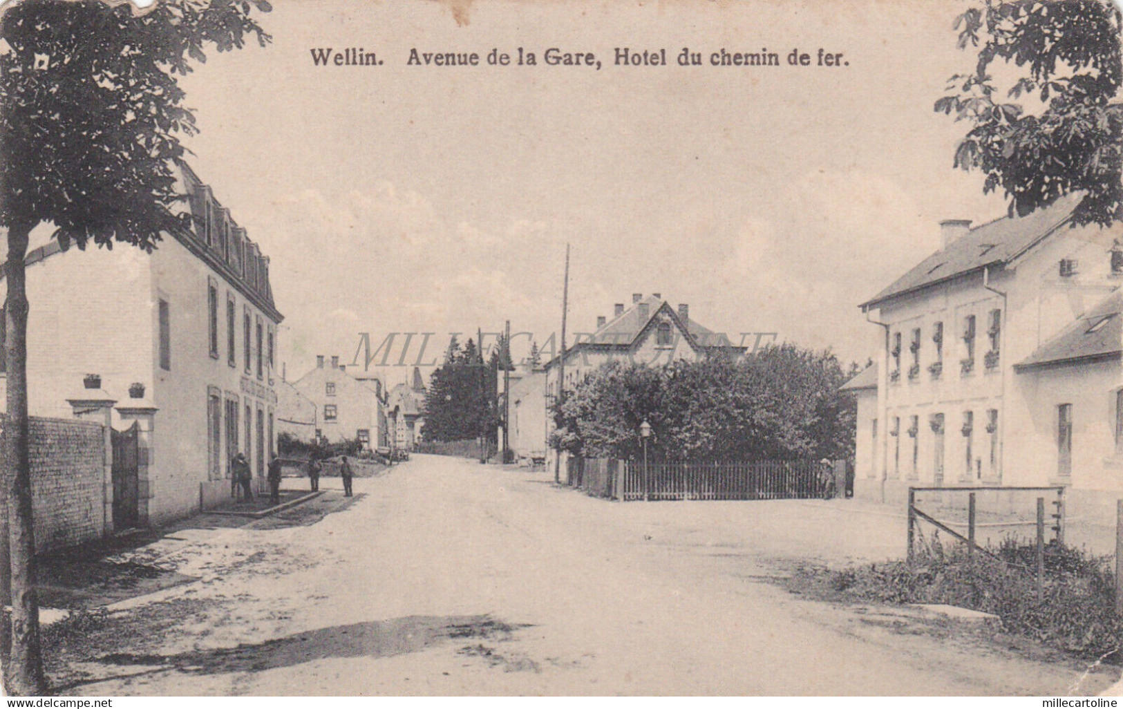 BELGIUM - Wellin - Avenue de la Gare, Hotel du chemin de fer
