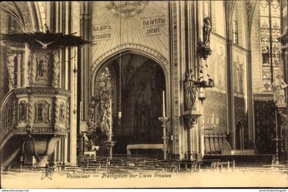 CPA Vosselaer Vosselaar Turnhout Flandern Antwerpen, heiligdom der Lieve Vrouwe, Kanzel
