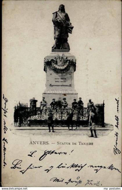 Anvers Antwerpen Anvers Statue Teniers