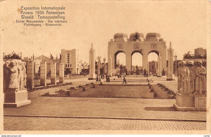 ANVERS - Wereld Tentoonstelling 1930 - Prachtingang - Binnenzicht