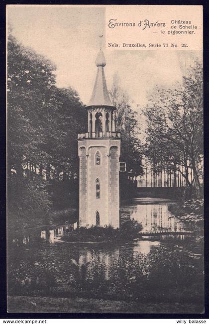 +++ CPA - Environs d' ANVERS - Château de SCHELLE - Pigeonnier - Publicité Sel Cérébos //