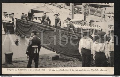 ROYALTY / Belgium / Belgique / België / prince Albert / future roi Albert I / prins Albert / Antwerpen / 1905