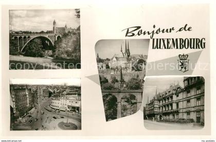 Luxembourg Luxembourg Bruecke Stadtplatz Teilansichten