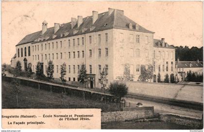 CPA Carte Postale  Belgique   Brugelette  Ecole Normale et Pensionnat de l'enfant Jésus Façade 1909 VM98031