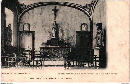 CPA Carte Postale  Belgique   Brugelette  Ecole Normale et Pensionnat de l'enfant Jésus Oratoire 1907 VM98032