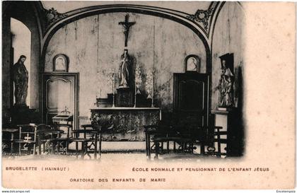 CPA Carte Postale  Belgique   Brugelette  Ecole Normale et Pensionnat de l'enfant Jésus Oratoire 1908 VM98034