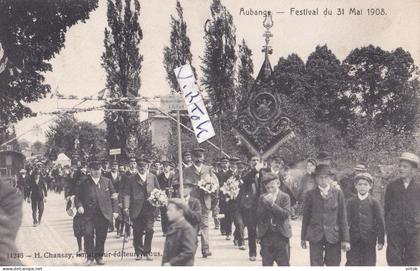 Aubange : festival du 31 mai 1905    ( ecrit    avec timbre )
