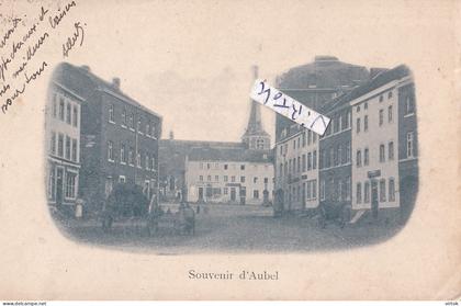 AUBEL : souvenir  (  ecrit  1915 avec timbre )