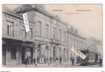 AUDERGHEM OUDERGEM - maison communale -stadhuis- tram - 2 scans