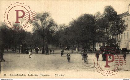 BELGICA. BELGIEN / BELGIUM. BRUSELAS BRUXELLES. L'AVENUE WATERLOO